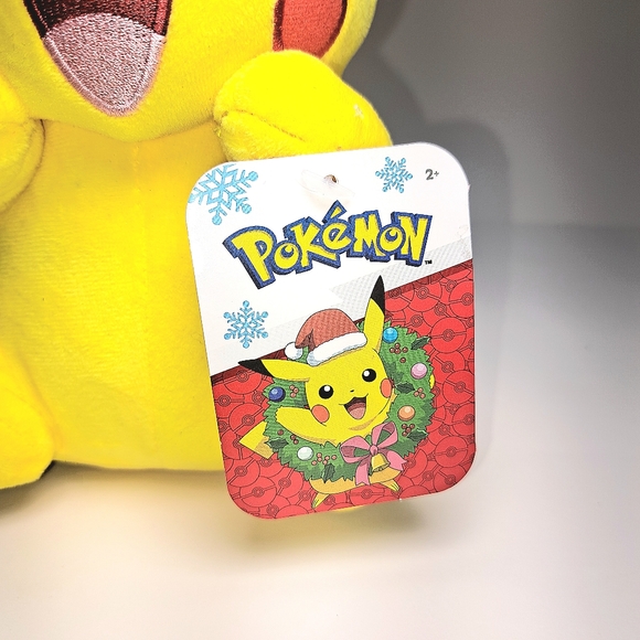Pokemon Seasonal Christmas Holiday Pikachu Star Hat Plush 8" - Picture 2 of 7